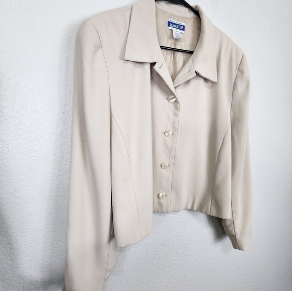 Pendleton Khaki Button Up Blazer Jacket Size 18 - Picture 8 of 10